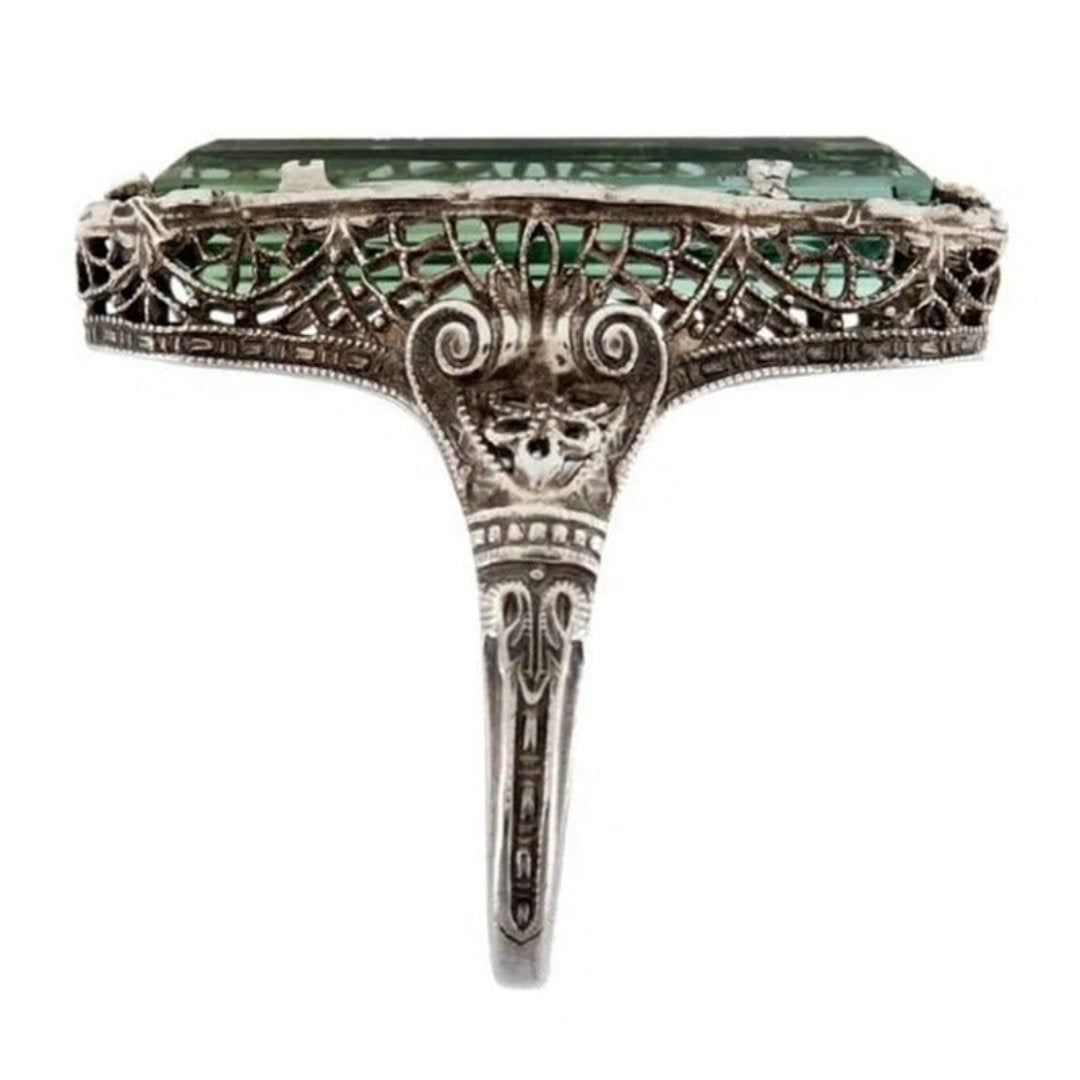 Vintage Style Cubic Zirconia Ring