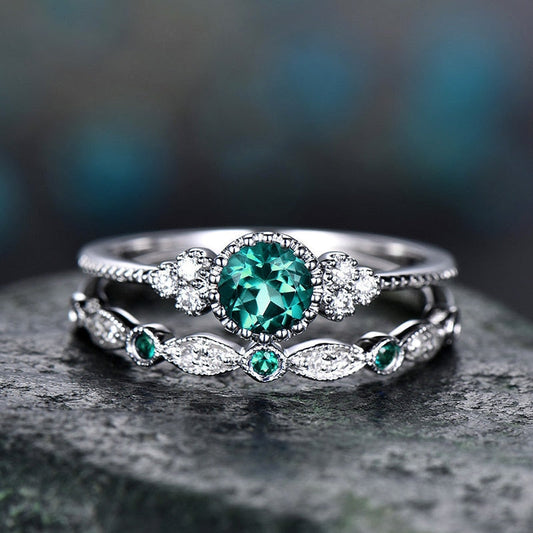 Luxury Zirconia Ring Set