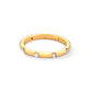 Stapelring aus Gold mit Zirkonia