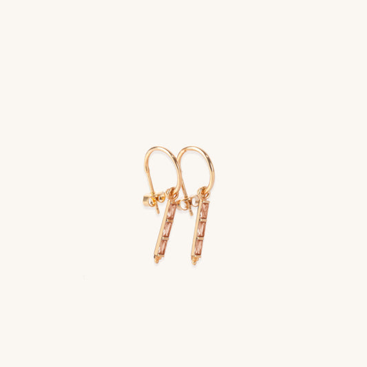 Theodora Citrine 24K Gold Earrings