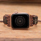 Böhmisches schwarzes Jaspis-Stein-Apple-Watch-Armband