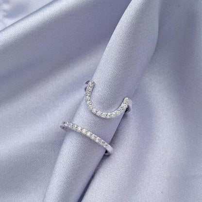 Stylish Rhinestone Nail Ring