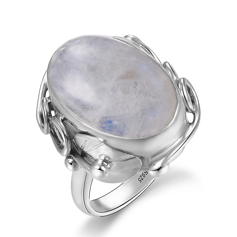 Spirit Moonstone Sterling Silver Ring