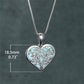 Tree Of Life Opal Heart Necklace