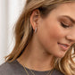 Stylish Cubic Zirconia Hoop Earrings