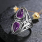 Vintage Naturstein Silber Ringe 