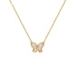 Pretty Butterfly Sea Shell Necklace