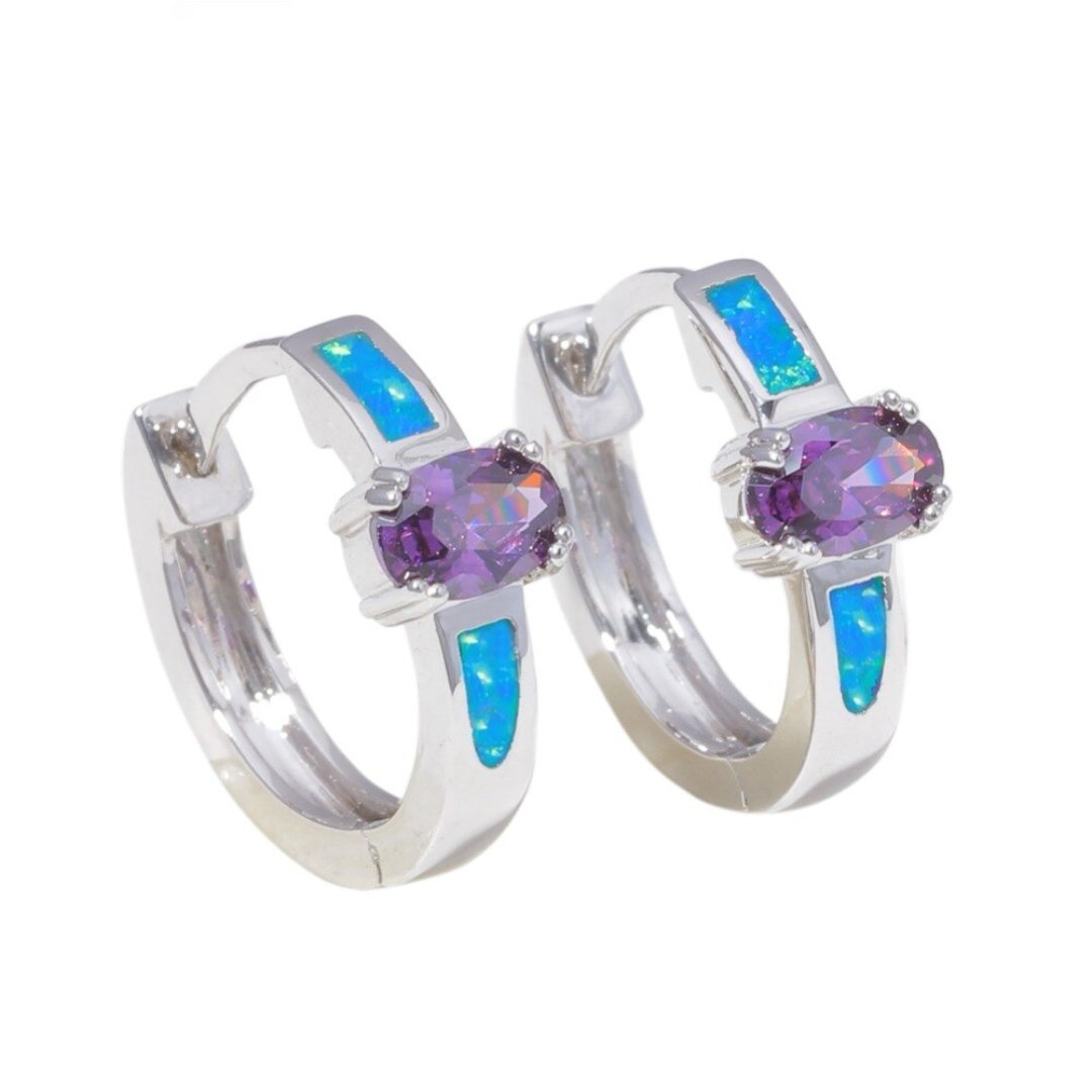 Chic Amethyst & Blue Opal Silver Bundle