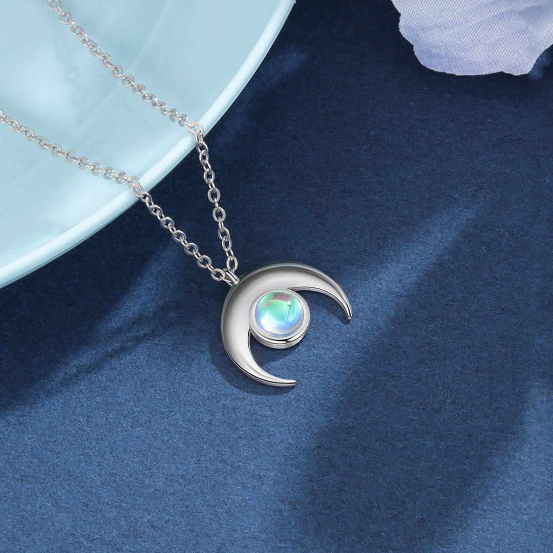 Spiritual New Moon Moonstone Necklace