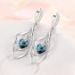 Elegant Crystals 925 Sterling Silver Earrings