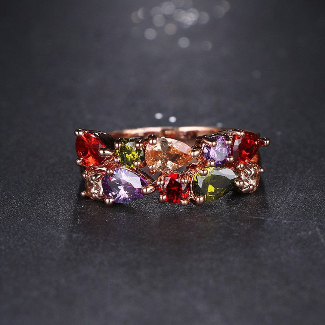 Bezaubernder Multicolor Zirkonia Ring
