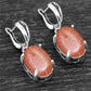 Spiritual Crystal Silver Plated Earrings