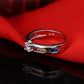 Sterling-Silberring mit Strasssteinen „Love“ und Regenbogen