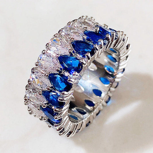Luxury Colorful Cubic Zirconia Ring