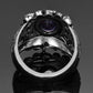 Amethyst-Ring aus 925er Sterlingsilber im Vintage-Stil