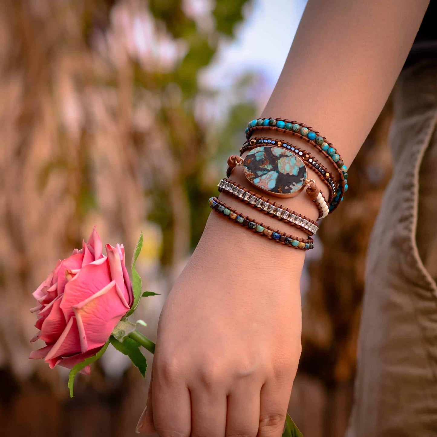 Conquer Healing Kaiserjaspis-Armband