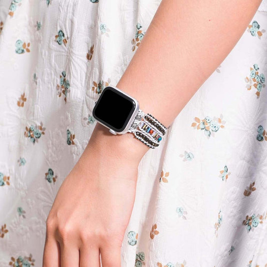 Böhmisches Obsidian-Armband für die Apple Watch