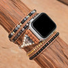 Retro-Armband für Apple Watch aus natürlichem Onyx