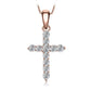Chic Cross Zirconia Sterling Silver Pendant