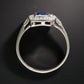 Elegant Sapphire 925 Sterling Silver Ring