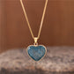 Spiritual Heart Natural Stone Necklace