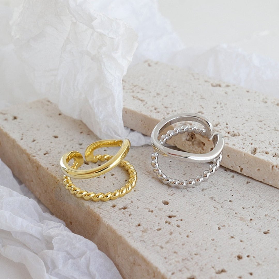 Verstellbarer Ring Elanor 925 Sterling Silber
