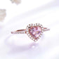 Elegant Morganite Sterling Silver Set
