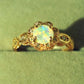 Flower Zirconia Opal Ring