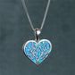 Tree Of Life Opal Heart Necklace