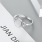 Elegant Moonstone Sterling Silver Ring