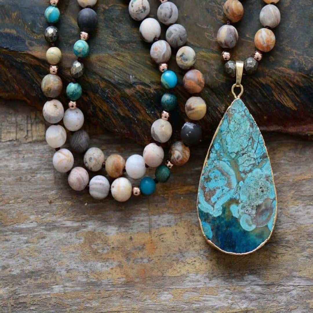 Calming Ocean Jasper Necklace