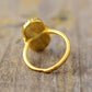 Vintage Big Natural Stone Adjustable Ring