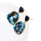 Spiritual Colorful Blue Jasper Earrings