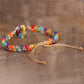 7 Chakra Heart Unisex Natural Stone Braided Bracelet