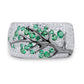 Elegant Tree of Zirconia Ring