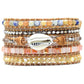 Pearl Mix Stone Wrap Bracelet