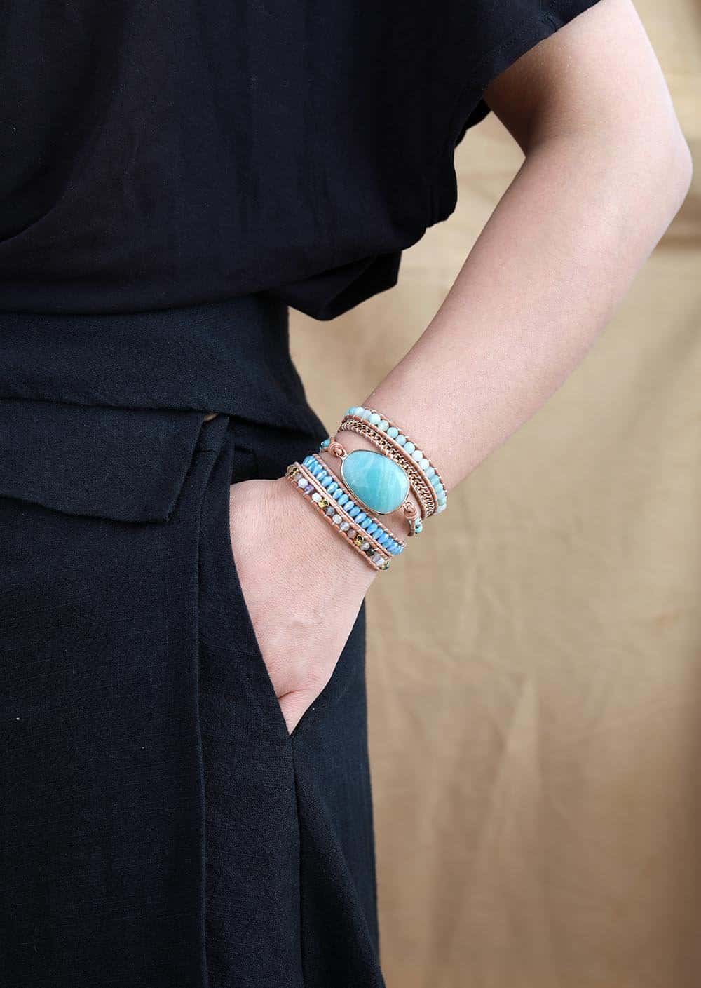 Exclusive Amazonite Wrap Bracelet