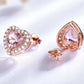 Elegant Morganite Sterling Silver Set