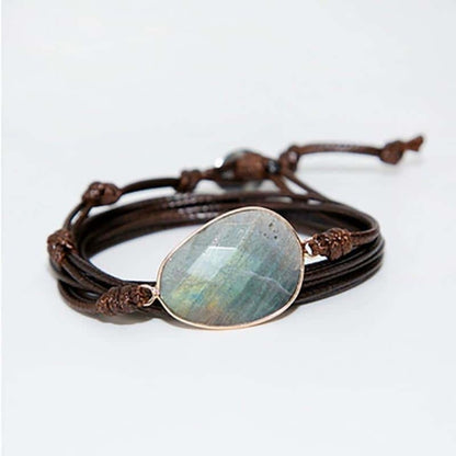 Boho Labradorit Armband 