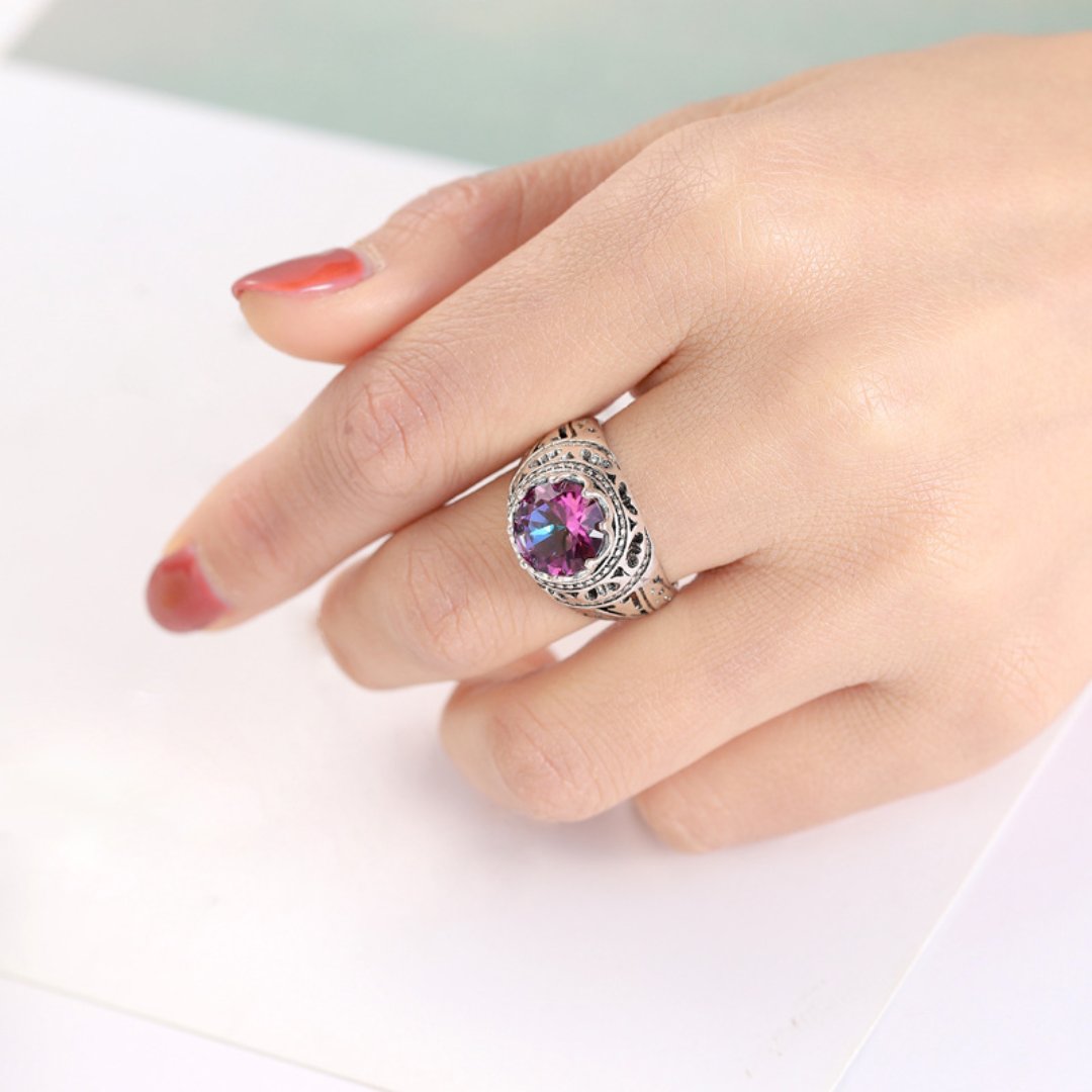 Königlicher Topas 925 Sterling Silber Ring 