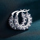 Stylish Cubic Zirconia Hoop Earrings