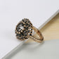 Magnificent Black Onyx Crystal Ring