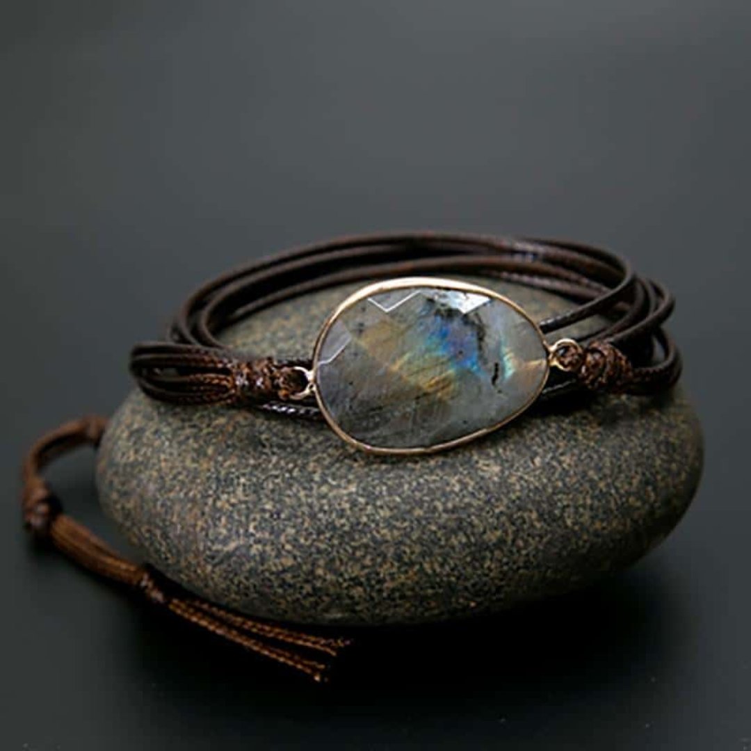 Boho Labradorit Armband 