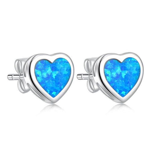 Sweet Heart Silver Plated Earrings
