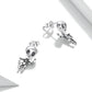 Crazy Skull 925 Sterling Silver Earrings