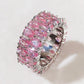 Luxury Colorful Cubic Zirconia Ring