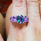 Amethyst &amp; Topas Silberring
