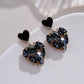Vintage Love Schwarze Kristall Ohrringe
