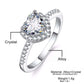 Crystal Heart Ring