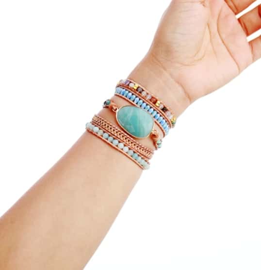 Exclusive Amazonite Wrap Bracelet